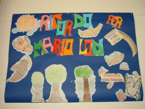 Addio, Maestro (disegno degli alunni della classe VB primaria Banchette)